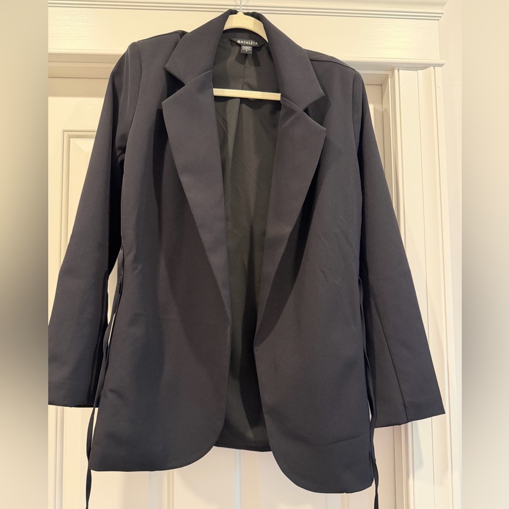 Athleta Black Blazer with tie